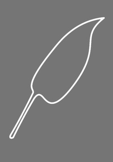 a single leaf and a link to scribb page